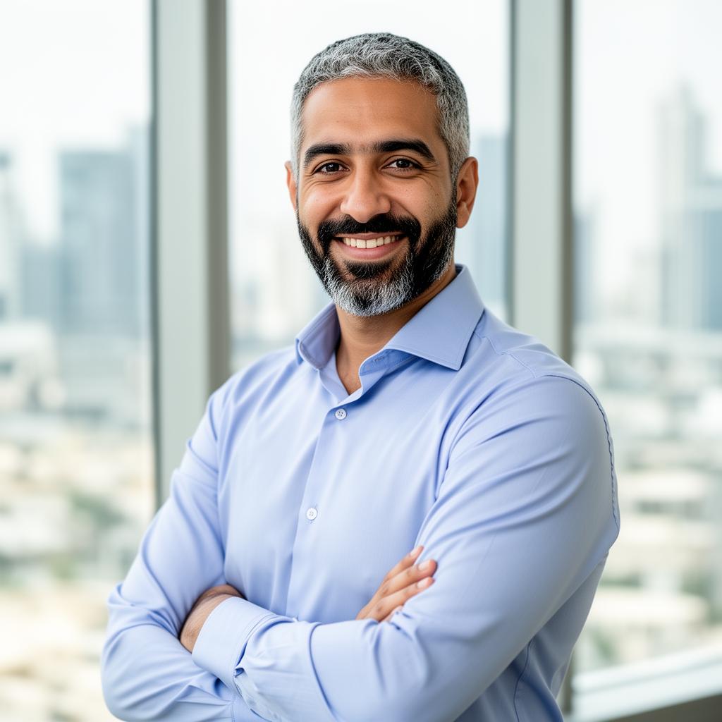 شخص واثق وسعيد أمام اللابتوب بعد التحدي